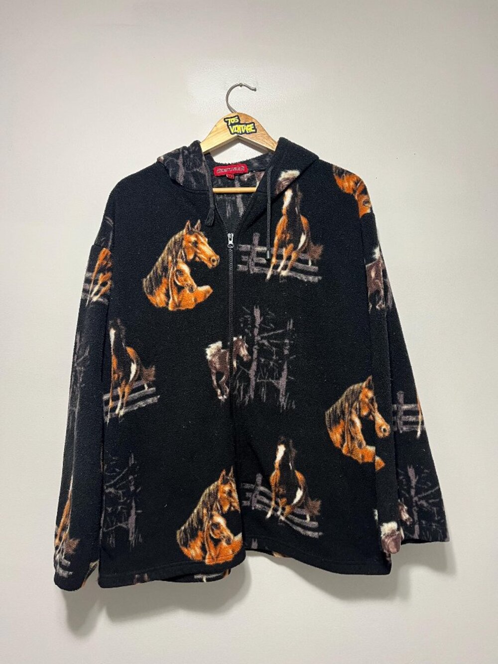 Vintage Horse Fleece Full Zip Hoodie